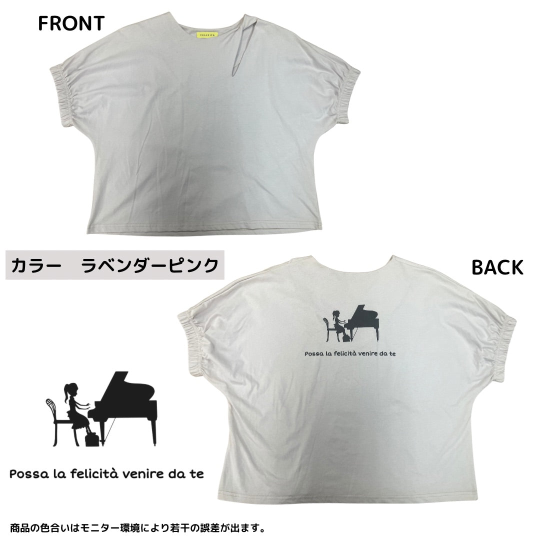 【即納】FELICITAオリジナルTシャツ レディース/クロスオープンTシャツ